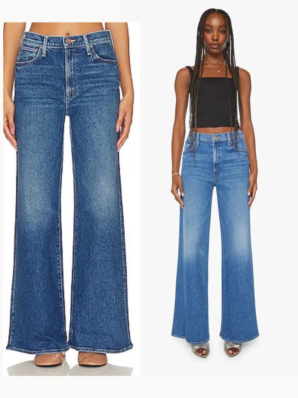 Mother The Ditcher Roller Zip Sneak Jeans Size 27 Arigato Mr Roboto Medium Wash